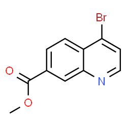 4-溴喹啉-7-羧酸甲酯结构式