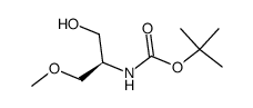(R)-(1-羟基-3-甲氧基丙-2-基)氨基甲酸叔丁酯结构式
