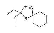 2,2-diethyl-1-thia-4-azaspiro[4.5]dec-3-ene结构式