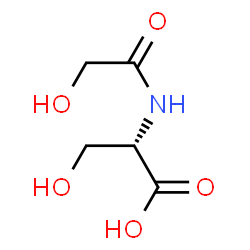 L-Serine, N-(hydroxyacetyl)- (9CI) structure