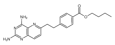 butyl 4-(2-(2,4-diaminopyrido[3,2-d]pyrimidin-6-yl)ethyl)benzoate结构式