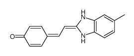 4-[2-(5-methyl-1,3-dihydrobenzimidazol-2-ylidene)ethylidene]cyclohexa-2,5-dien-1-one结构式