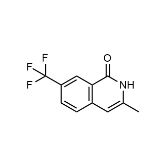 3-甲基-7-(三氟甲基)异喹啉-1(2H)-酮结构式