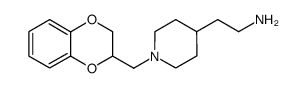 2-[1-(2,3-dihydrobenzo[1,4]dioxin-2-ylmethyl)piperidin-4-yl]-2-ethylamine Structure