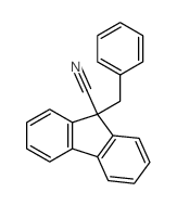 9H-Fluorene-9-carbonitrile,9-(phenylmethyl)- Structure