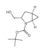 tert-butyl (3S)-3-(hydroxymethyl)-2-azabicyclo[3.1.0]hexane-2-carboxylate结构式