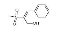 (E)-2-(methylsulfonyl)-3-phenyl-2-propenyl alcohol Structure