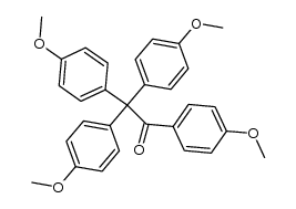 tetrakis-(4-methoxy-phenyl)-ethanone结构式