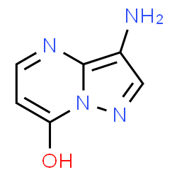 Pyrazolo[1,5-a]pyrimidin-7-ol, 3-amino- (9CI)结构式
