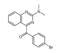 4-(p-bromobenzoyl)-2-dimethylaminoquinazoline Structure