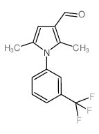 2,5-dimethyl-1-[3-(trifluoromethyl)phenyl]pyrrole-3-carbaldehyde结构式