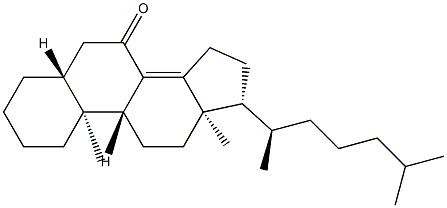 5α-Cholest-8(14)-en-7-one Structure