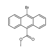 10-bromo-anthracene-9-carboxylic acid methyl ester Structure