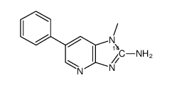 2-Amino-1-methyl-6-phenylimidazo[4,5-b]pyridine-2-14C结构式