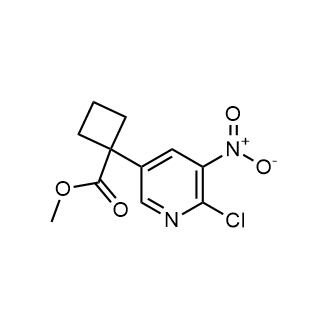 Methyl 1-(6-chloro-5-nitropyridin-3-yl)cyclobutane-1-carboxylate Structure
