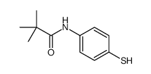 2,2-dimethyl-N-(4-sulfanylphenyl)propanamide结构式