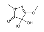 3H-Pyrazol-3-one,2,4-dihydro-4,4-dihydroxy-5-methoxy-2-methyl-(9CI) structure