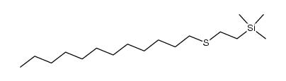 1-dodecyl 2-(trimethylsilyl)ethyl sulfide结构式