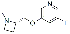 Pyridine, 3-fluoro-5-[[(2S)-1-methyl-2-azetidinyl]methoxy]- (9CI)结构式