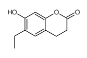6-ethyl-7-hydroxy-3,4-dihydrocoumarin结构式