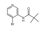 N-(4-bromo-pyridin-3-yl)-2,2-dimethylpropanamide结构式