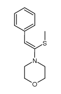 4-(1-methylsulfanyl-2-phenyl-vinyl)-morpholine结构式