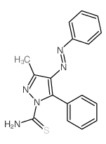 1H-Pyrazole-1-carbothioamide,3-methyl-5-phenyl-4-(2-phenyldiazenyl)- picture