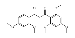 1-(2,4-dimethoxy-phenyl)-3-(2,4,6-trimethoxy-phenyl)-propane-1,3-dione结构式