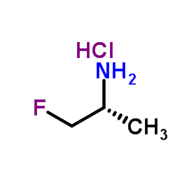 (R)-1-氟丙烷-2-胺盐酸盐结构式