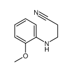 3-(2-methoxyanilino)propanenitrile Structure