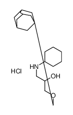 1-(1-adamantylmethoxy)-3-(cyclohexylamino)propan-2-ol,hydrochloride Structure