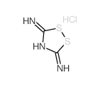 3H-1,2,4-Dithiazol-5-amine,3-imino-, hydrochloride (1:1) Structure