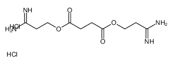 bis(3-amino-3-iminopropyl) butanedioate,dihydrochloride Structure