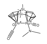 [(η5-C5H3)2(SiMe2)2]Ru2(CO)3(NHMe2) Structure