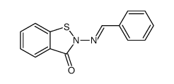 2-(benzylideneamino)-1,2-benzothiazol-3-one结构式