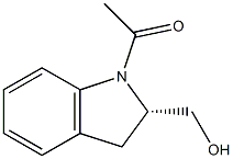 (S)-1-(2-(羟甲基)二氢吲哚-1-基)乙-1-酮结构式