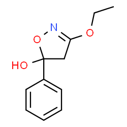 5-Isoxazolol,3-ethoxy-4,5-dihydro-5-phenyl-(9CI) Structure