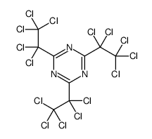 2,4,6-tris(1,1,2,2,2-pentachloroethyl)-1,3,5-triazine结构式