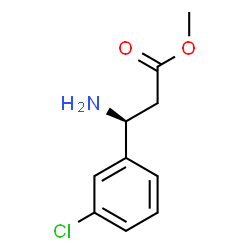 METHYL (3S)-3-AMINO-3-(3-CHLOROPHENYL)PROPANOATE结构式