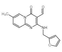 2-(furan-2-ylmethylamino)-7-methyl-4-oxopyrido[1,2-a]pyrimidine-3-carbaldehyde Structure