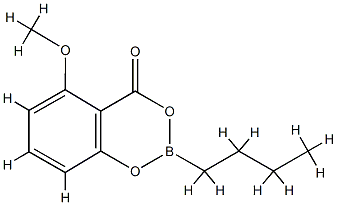 2-Butyl-5-methoxy-4H-1,3,2-benzodioxaborin-4-one结构式