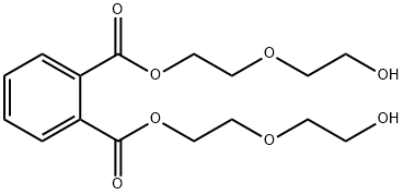 Phthalic acid bis[2-(2-hydroxyethoxy)ethyl] ester结构式
