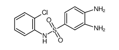 3,4-DIAMINO-N-(2-CHLORO-PHENYL)-BENZENESULFONAMIDE结构式