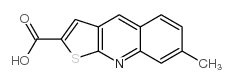 7-甲基-噻吩并[2,3-b]喹啉-2-羧酸结构式