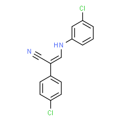 1-CYANO-1-(4-CHLOROPHENYL)-2-[(3-CHLOROPHENYL)AMINO]ETHENE结构式