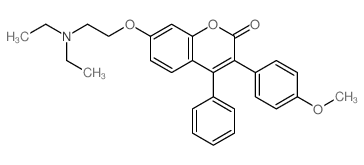 7-(2-diethylaminoethoxy)-3-(4-methoxyphenyl)-4-phenyl-chromen-2-one picture