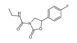 5-(4-fluoro-phenyl)-2-oxo-oxazolidine-3-carboxylic acid ethylamide Structure