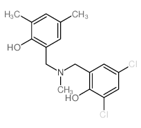 Phenol,4,6-dichloro-4',6'-dimethyl-2,2'-[(methylimino)dimethylene]di- (7CI,8CI) Structure