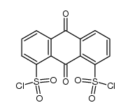 9,10-dioxo-9,10-dihydro-anthracene-1,8-disulfonyl chloride结构式