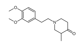 1-[2-(3,4-dimethoxyphenyl)ethyl]-3-methylpiperidin-4-one结构式